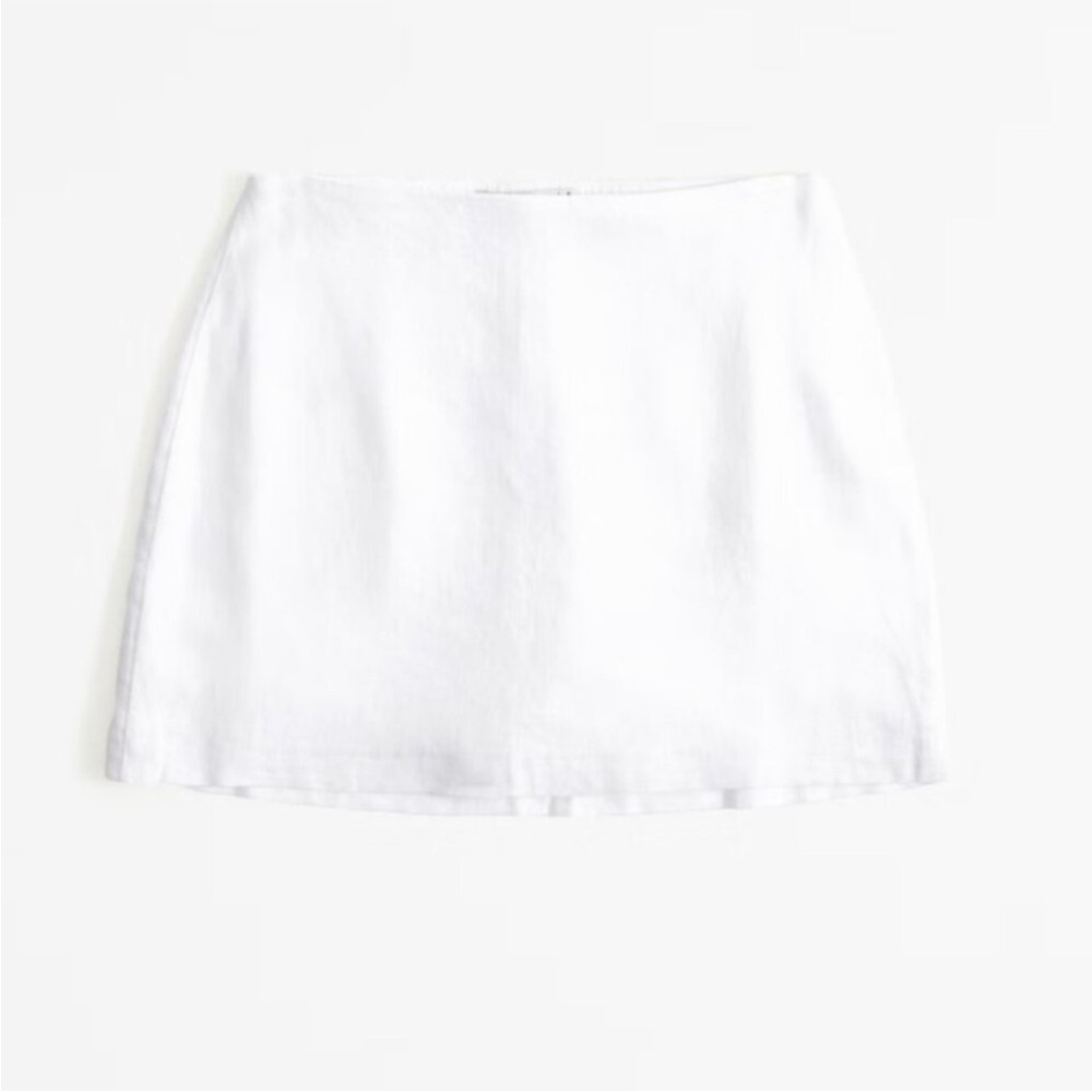 A&F Scarlett linen blend mini skort